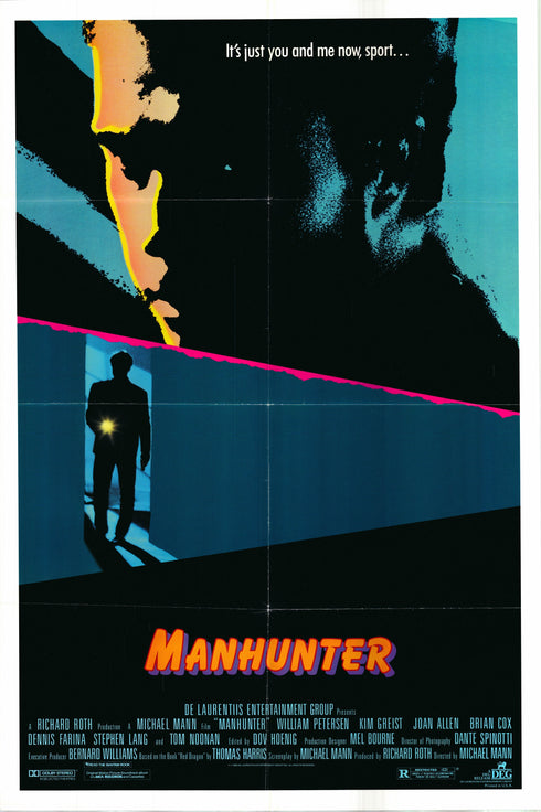 manhunter 1986 one sheet poster folded